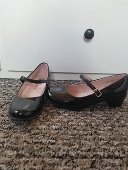 Girls Black Dress Shoes Size 3