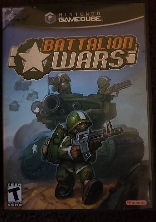 Nintendo Gamecube Battalion Wars For Teens, Strategy, Game DVD Mint, Manual Book Included Cib, Play