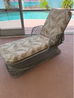 Outdoor Chaise Lounge and Cushion - custom designed