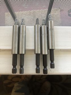 3” Magnetic shaft & #2 grabber screw tip Five for $7 not made in China / USA