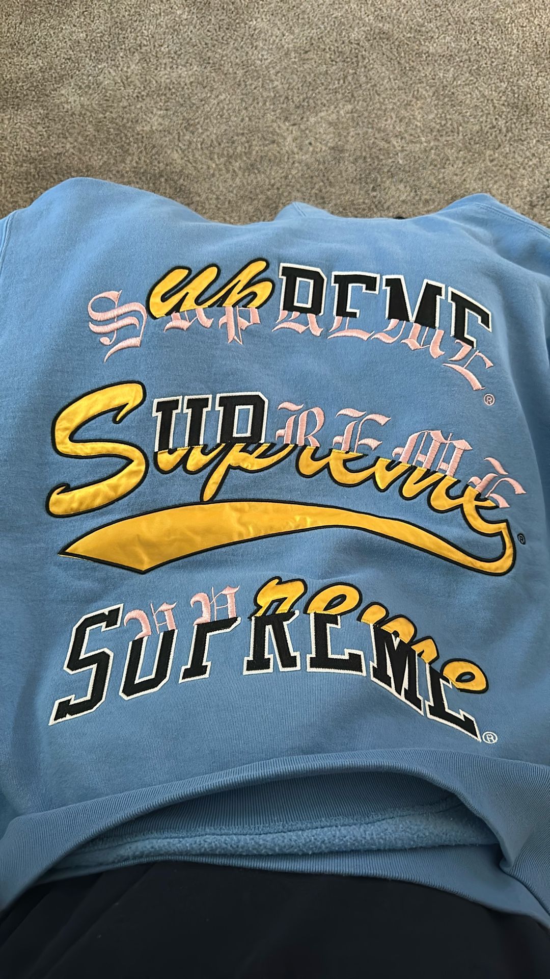 Supreme Multi Logos Hooded Sweatshirt