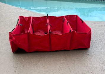 Brand new red modular collapsible folding trunk organizer