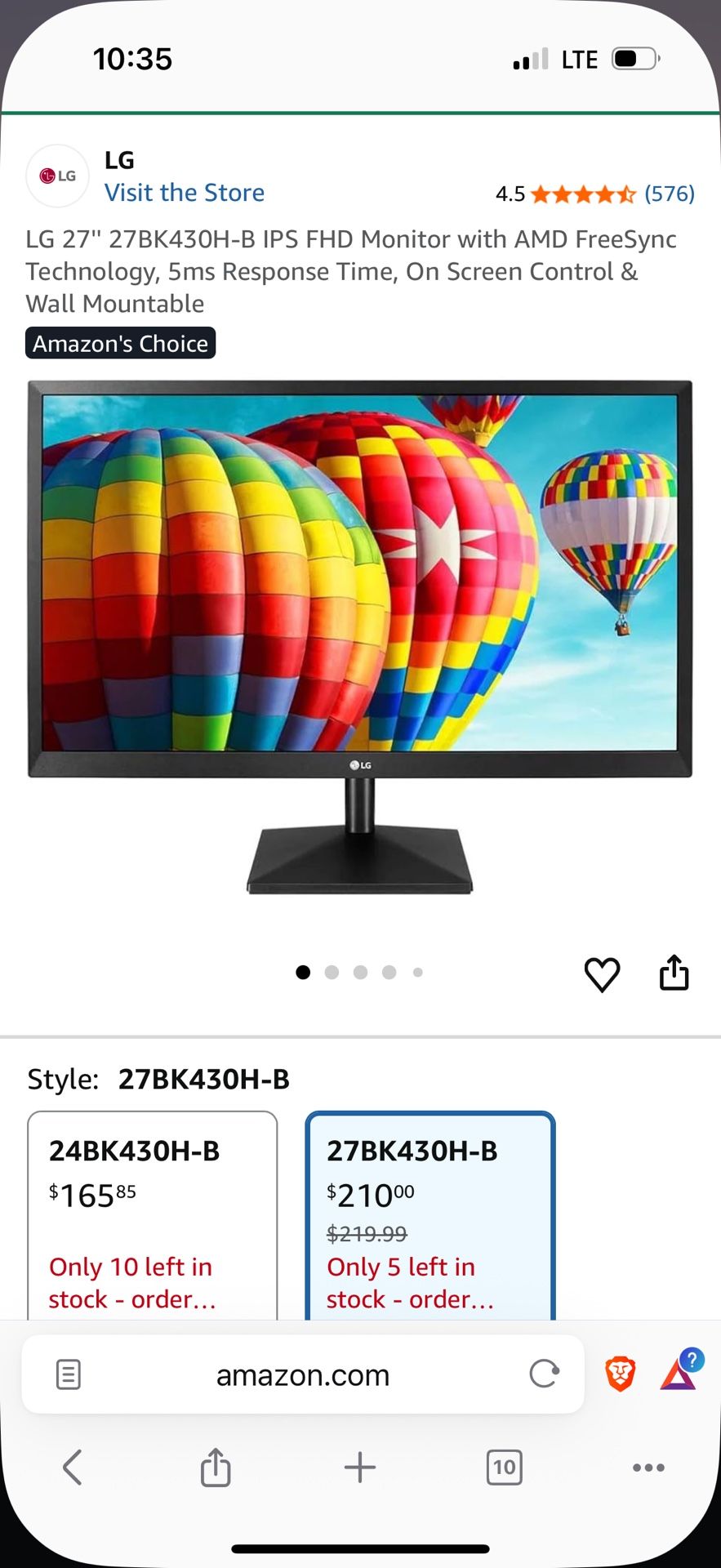 LG 27'' Monitor