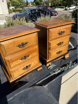 Wooden nightstands