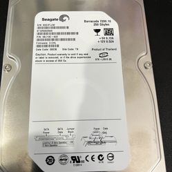 Seagate Barracuda ST(contact info removed)AS 250GB 3.5" Hard Drive Untested