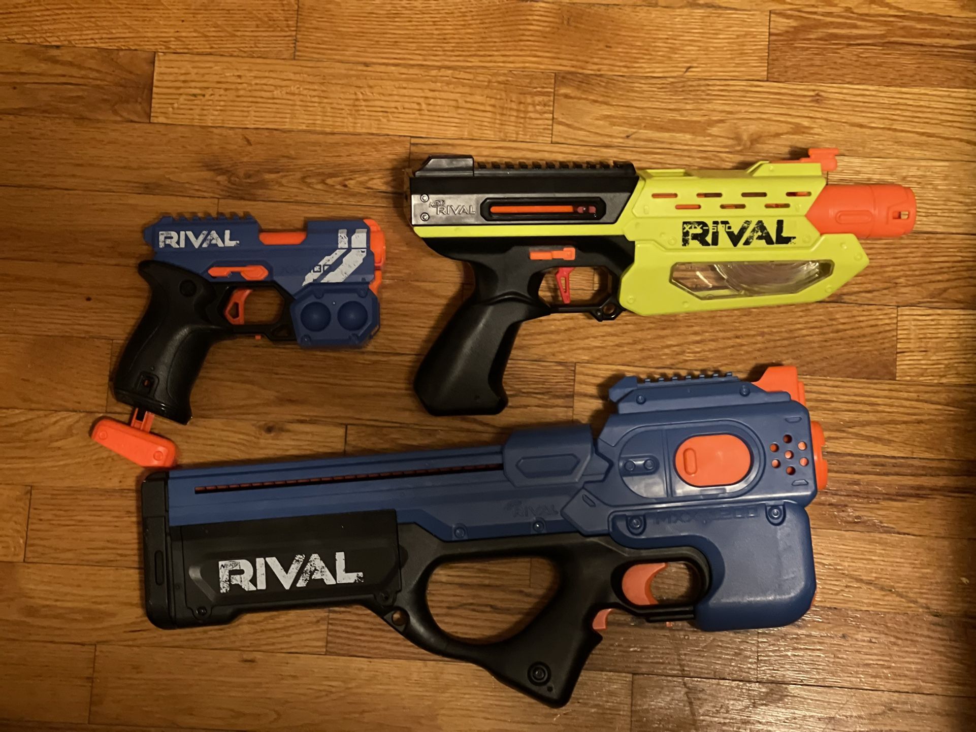 Nerf Rival Guns( Large One Needs Batteries)