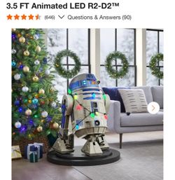 R2 D2 Star Wars Home Depot animatronic holiday edition