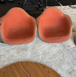 Vintage Eames Herman Miller Table & 4 Chairs