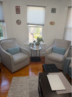 Sleeper sofa and chairs