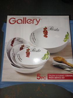 Tabletops 365 Ceramic Gallery 5pc. Pasta Serving Set