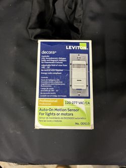 Leviton Decora ODS10 automatic-on motion sensor switch