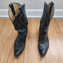 Mens Authentic Tony Lama black Boot - Sz 10.5E