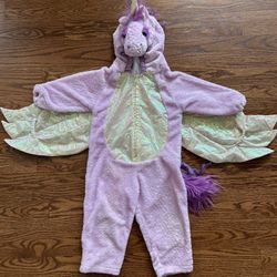 Kids Safari Plush Soft Full Body Hooded Pink Purple UNICORN Costume