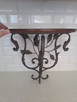 Vintage iron wall shelf