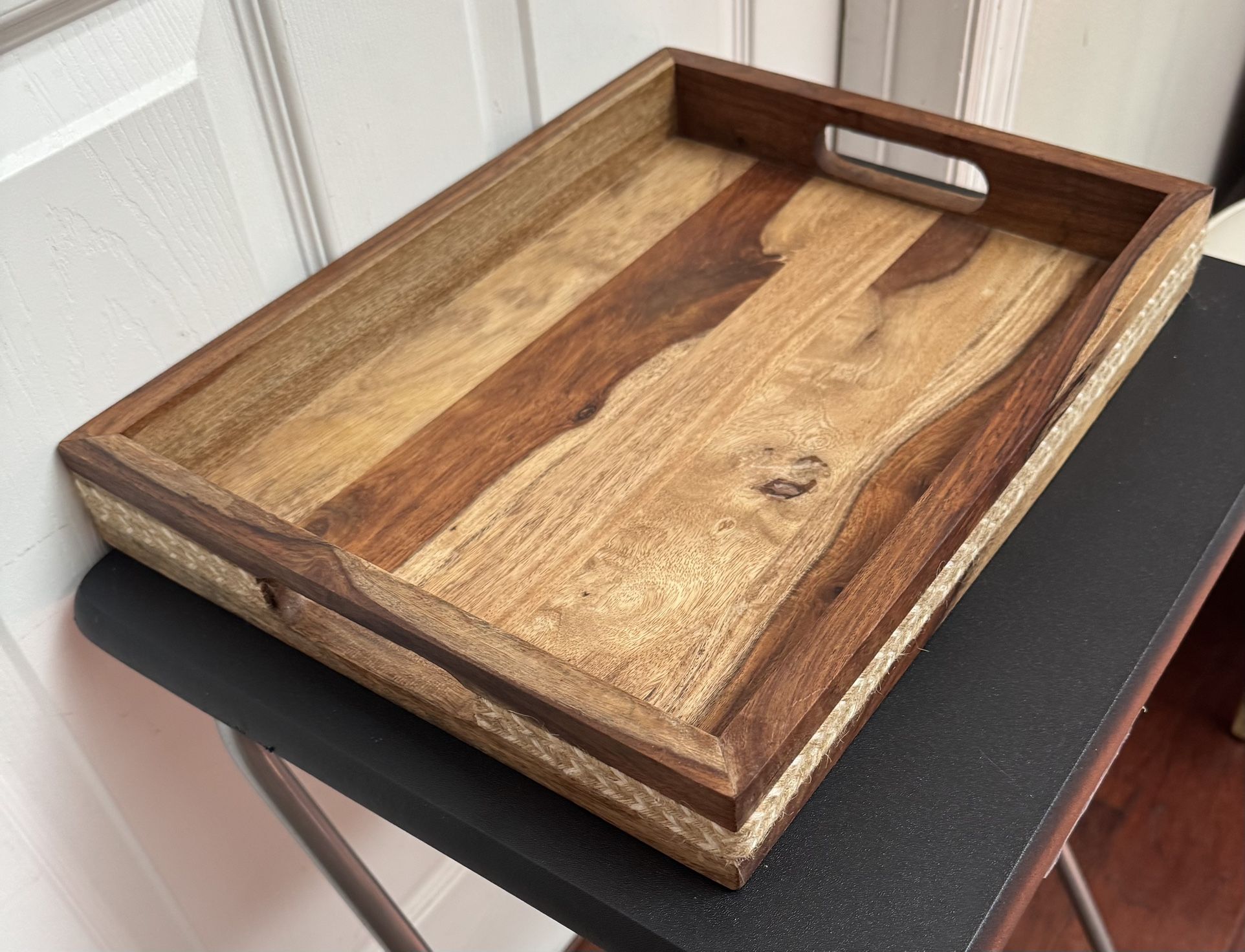 Decorative Wooden Tray just $5