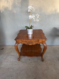 Vintage Wood End Table