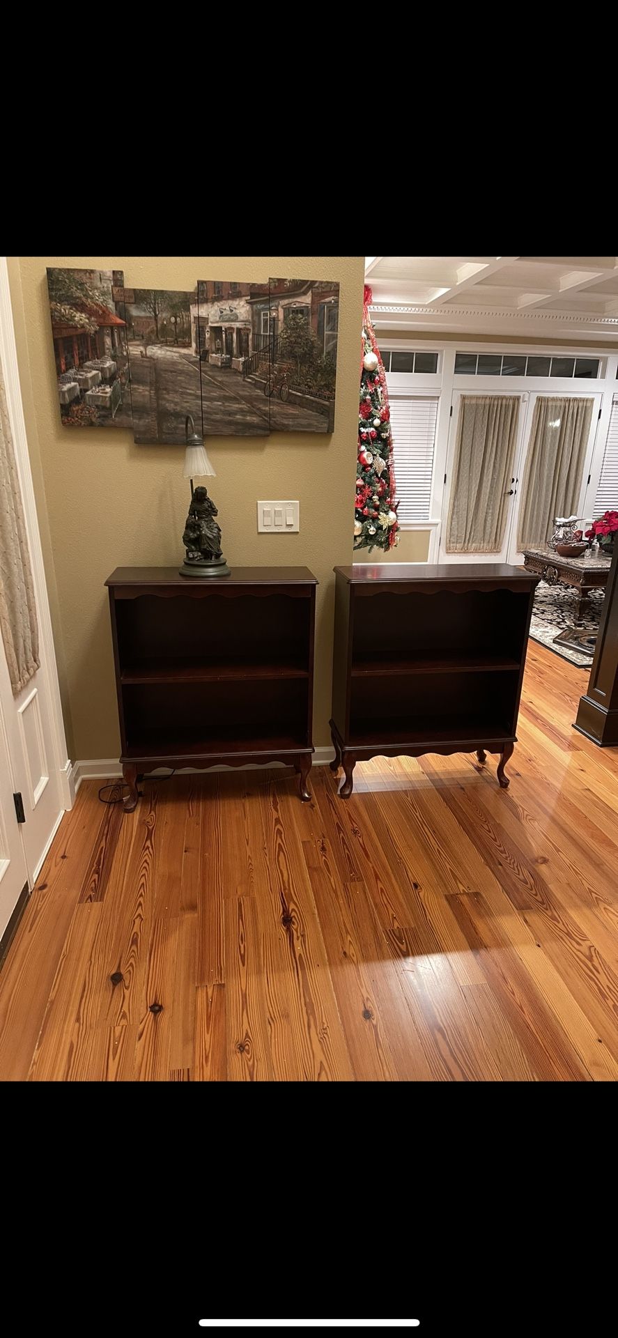 Two Real Wood  Solid  Bookshelves