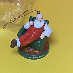 Vintage 2005 Coca Cola Santa figure  Ornament