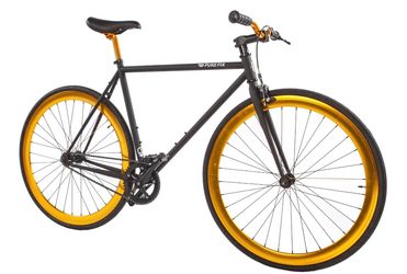 Pure Fix Single Speed / Fixed Gear Bike – Black & Gold – Great Condition