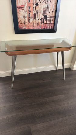 Modern contemporary entrance or console table