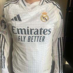 Long sleeve player version Soccer fútbol Real Madrid  Vini jr #7 gray set Mbappe #9 Orange set kids Bellingham #5 set player version sizes playera bes