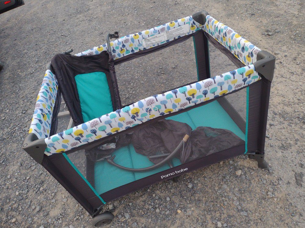 Baby Bed Playpen Changing Table Three In One