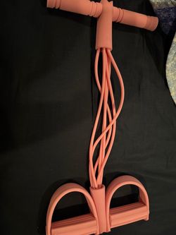 Pink Resistance Band Foot Pedal Puller