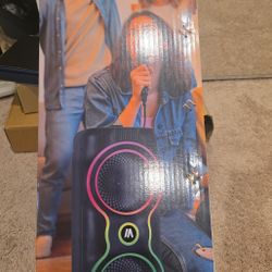 Karaoke Machine with 2 Wireless Microphones, 【Dual 60W 6.5"Subwoofer & 400W Peak】Big Loud Bluetooth Party Speaker with Disco Lights, Portable PA Syste