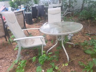 Prices firm. Small little patio set