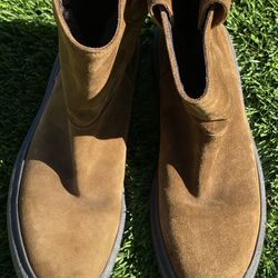 Hugo boss Suede SHEARLING lined UGGs Like boots Made In Italy Men’s 44 US 11