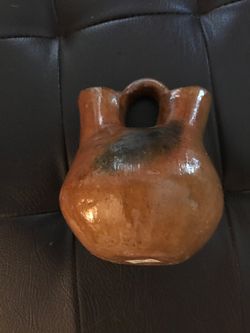 Hand thrown double Vase