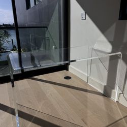 CB2 Peekaboo Acrylic Desk