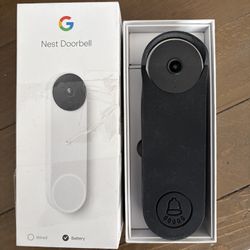 GOOGLE NEST DOORBELL BLACK $220 USED IN BOX