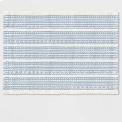 17"x24" Striped Bath Rug Blue - Threshold