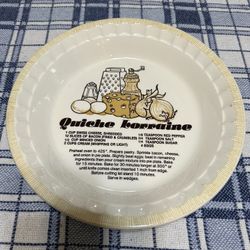 Vintage Recipe Series Pie Plate 