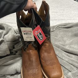 Justin Squared Boots Size 10.5