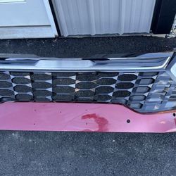 KIA SPORTAGE RED FRONT BUMPER + HEADLIGHT 2023 2024 2025