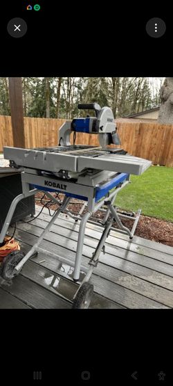 Kobalt table wet saw