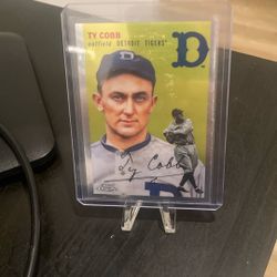 Ty Cobb Baseball Card - Topps Crome 