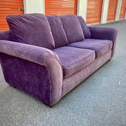 👁️👁️ Purple 3-Seater Sofa Bauhaus 🚚FREE DELIVERY🚚
