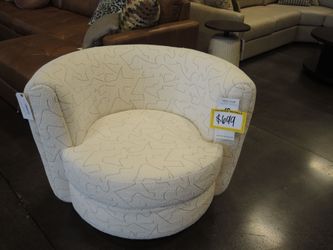 Jonathan Louis High Point Showroom Swivel Chair - Cream | Armchair