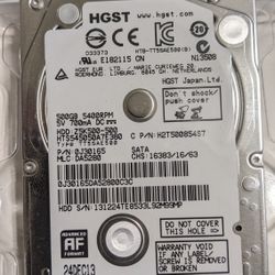 HGST 500GB SATA Hard drive