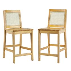 🌟 **For Sale: Pair of New in Box Wooden Bar Stools - $120 for Both** 🌟