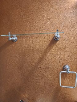 Bathroom Shelf And Towel Rack