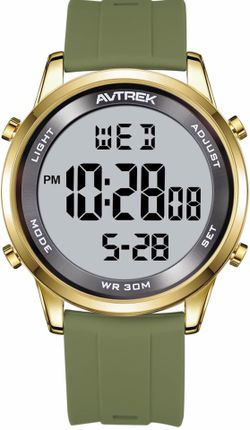Ultra-Thin Digital Watch Waterproof,Mens Wristwatch with Timer/Countdown/Alarm/Hourly Chime/LED Backlight,Easy to Read,12h/24h