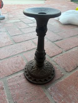 Cast Iron Decorative Candlestick Holder