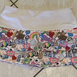 lucky in love - skort large- Girls 14 - Colorful 