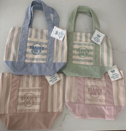 Trader Joe’s Striped Mini Canvas Tote Summer 2026