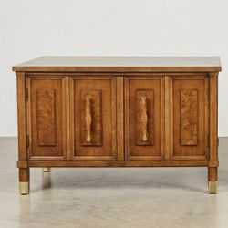 Mid Century Modern Coffee Table or Small TV Stand with Side Table