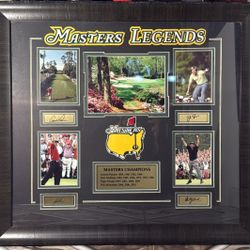 Masters Legends Collection Picture with Signatures and Champions, 23x25